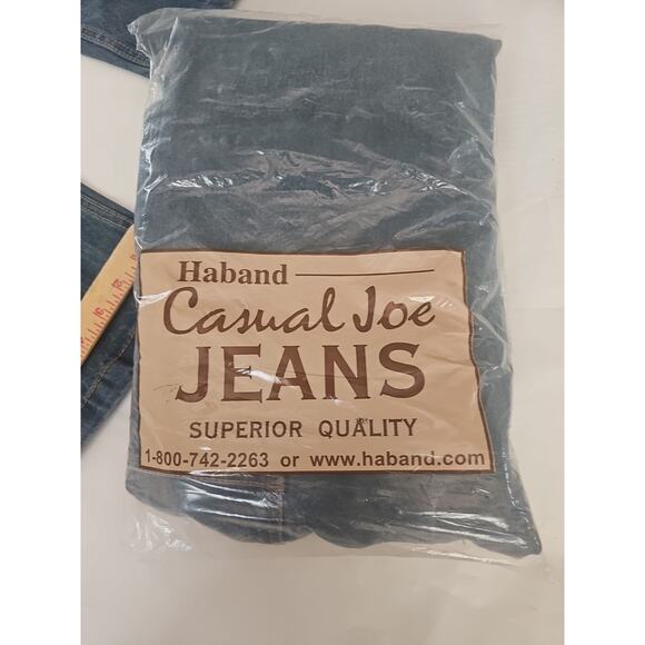 Haband Casual Joe Jeans Men's 36M X 30 Elastic Waist High Rise Denim Pants . - Picture 9 of 9